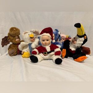 Cuddle Kids Lot of 8 Dolls